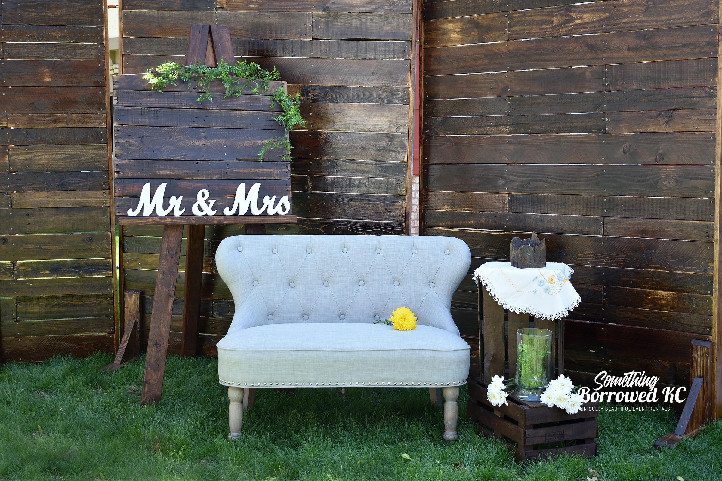 Pallet Backdrop Wall Something Borrowed Kc