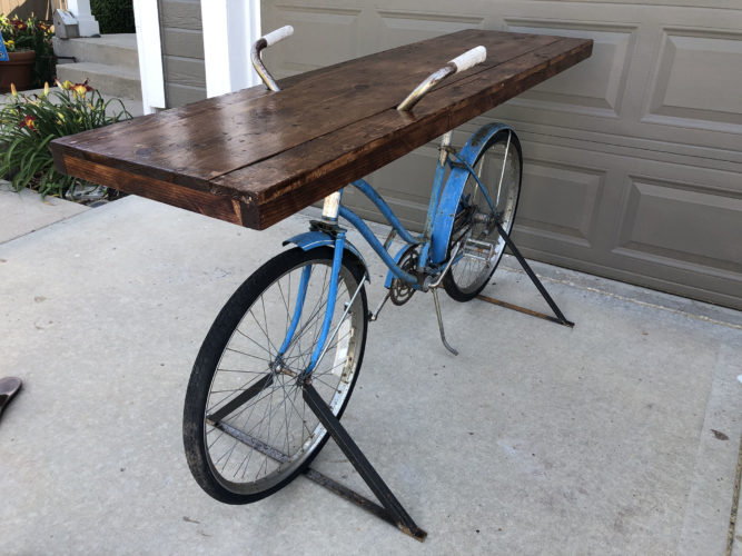 indoor bike table