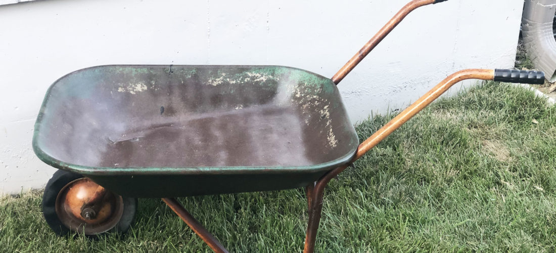 wheelbarrow beverage tub